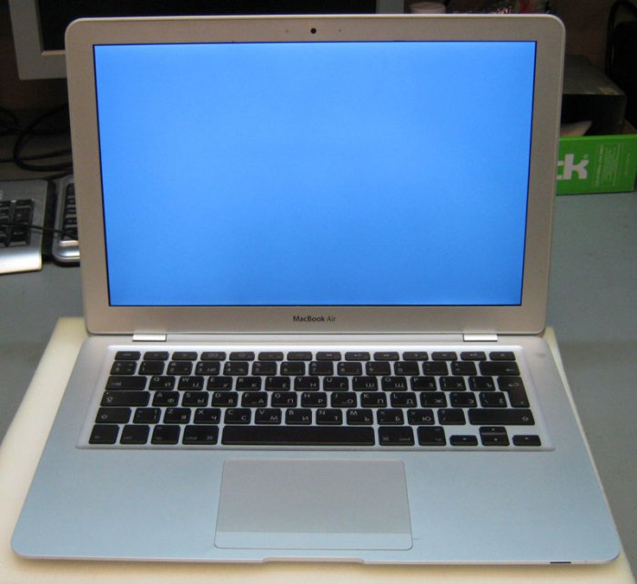 неисправный винчестер на Apple MacBook Air